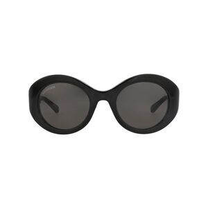 Balenciaga Round-Frame Acetate Sunglasses Black Womens
